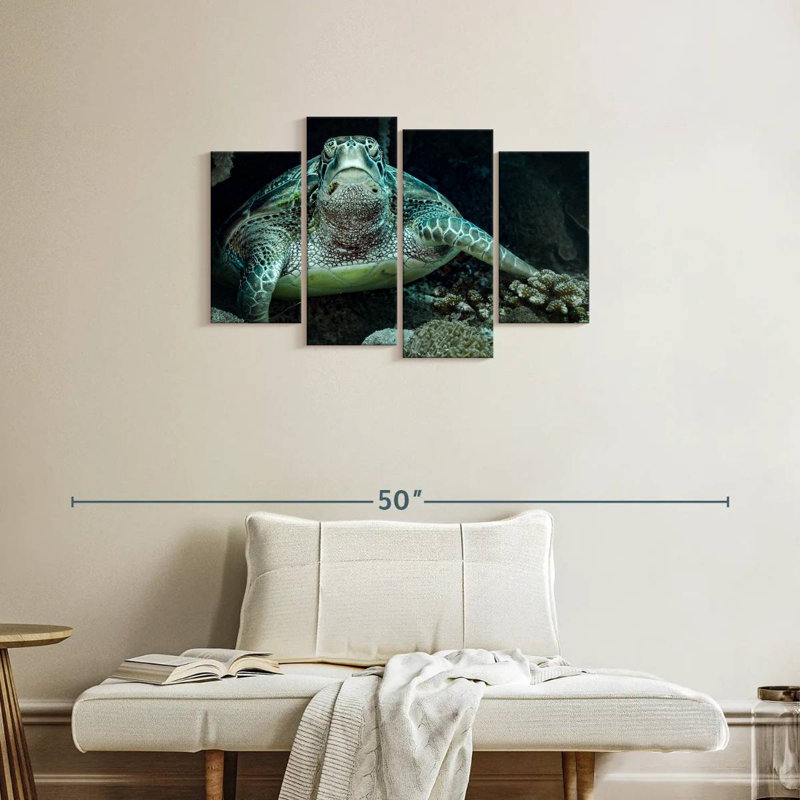 Bali Green Sea Turtle, H 22 po x l 36 po