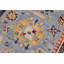 Tapis oriental bleu en laine noué à la main 9 pi x 12 pi Baccio
