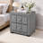 2-Drawer Upholstered Nightstand With Nailhead Trim For Bedroom, No Assembly Required-184363608-184363590