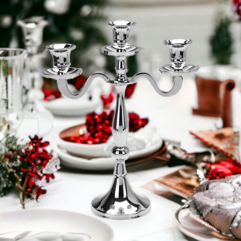 29cm Metal Tabletop Candelabra