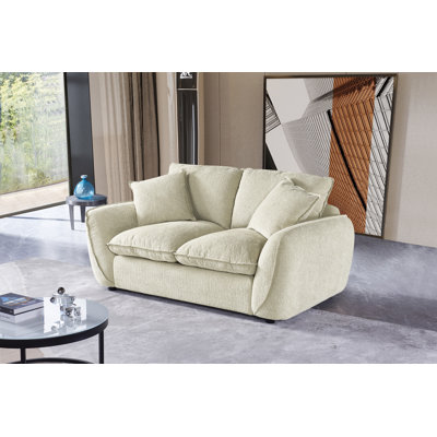 Upholstered 70.85" W Couch Loveseat Sofa with Down-Filled Deep Seat and Cleanlines Flared Armrest