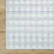 Lavande Plaid Wool Area Rug in Gray