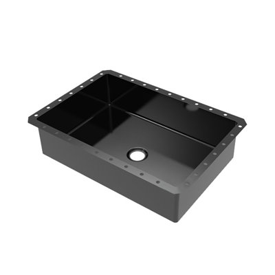 Lavabo vasque rectangulaire en acier inoxydable avec bonde escamotable