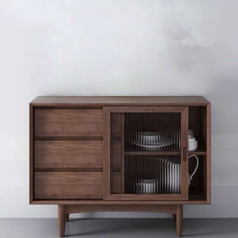 Buffet Modern, H 31,5 po x l 47,24 po x P 11,81 po, Brun noisette