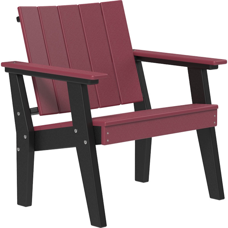 Fauteuil Urban Chat, Bois de cerisier / noir