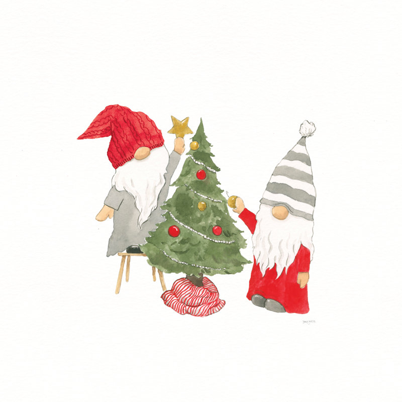 Winter Gnomes IV by Jenaya Jackson - Wrapped Canvas Print, 51cm H x 51cm W