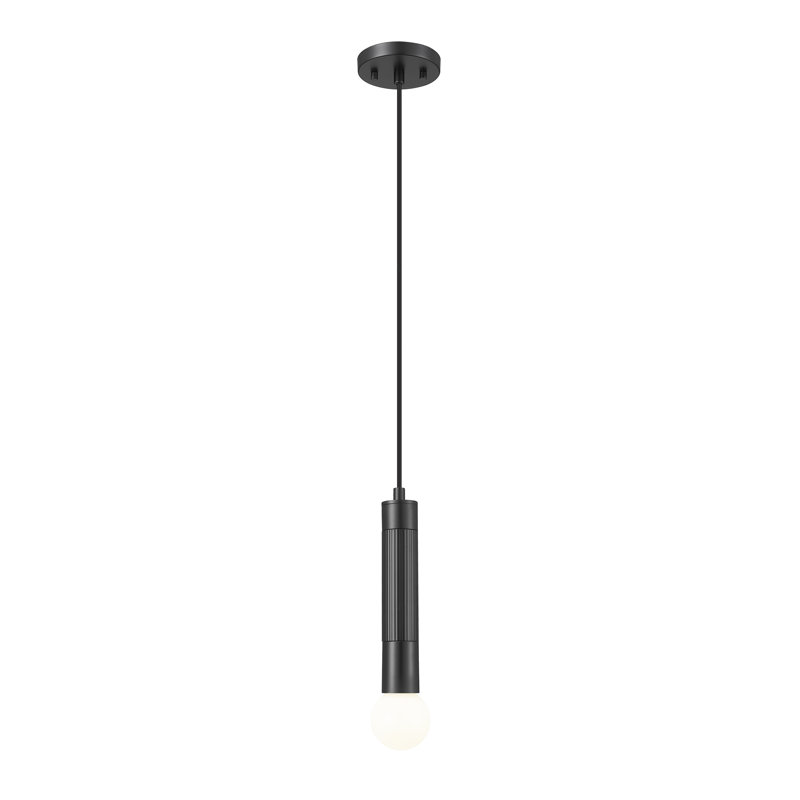 Luminaire suspendu moderne 1 lumière Stari, Noir mat