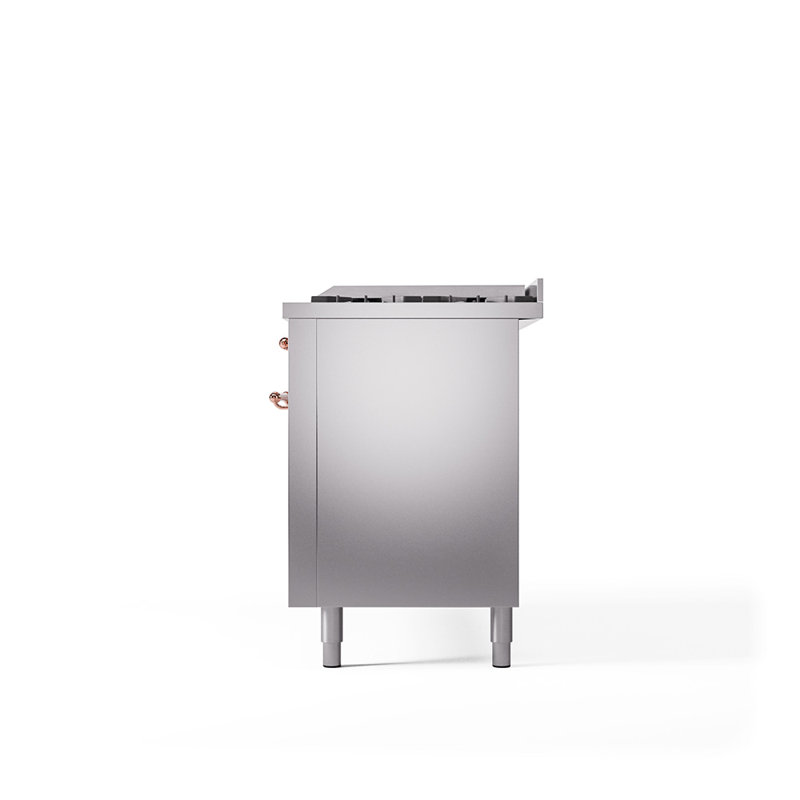ILVE Nostalgie II Series 60 inch Dual Fuel Range with 9 Sealed Burners, Griddle (Solid Door), Liquid Propane