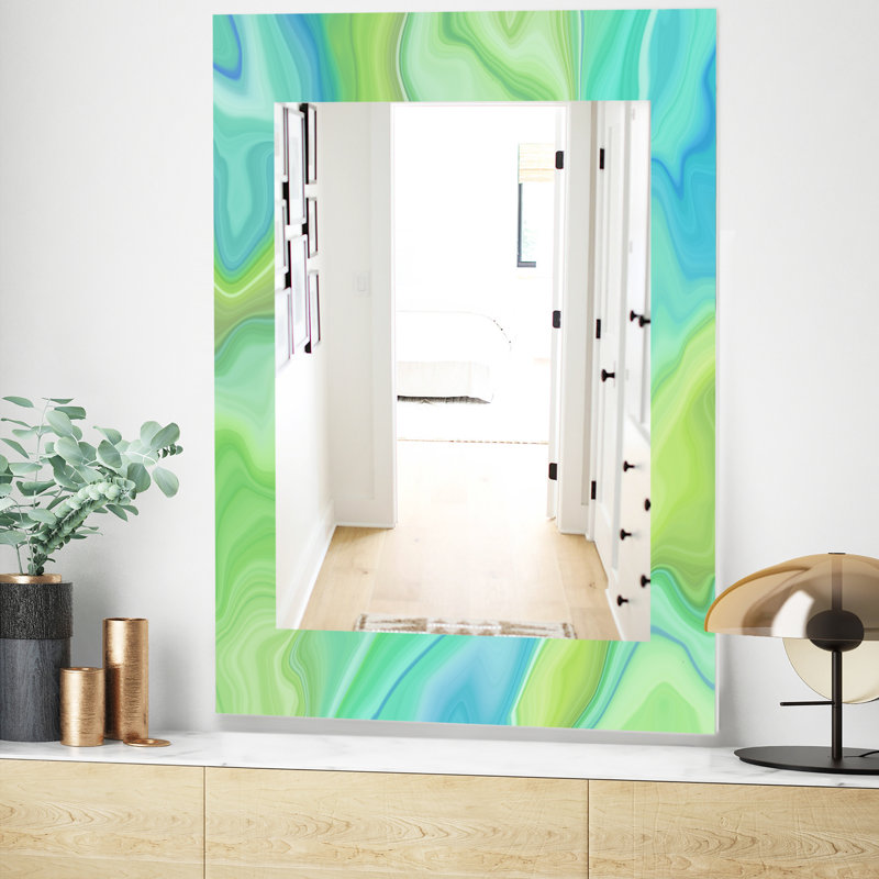 Miroir mural en marbre geode 7, H 24 po x l 32 po