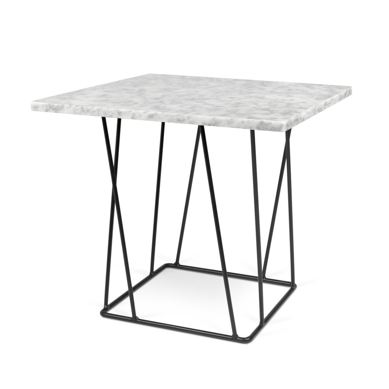Tamia Frame End Table, White