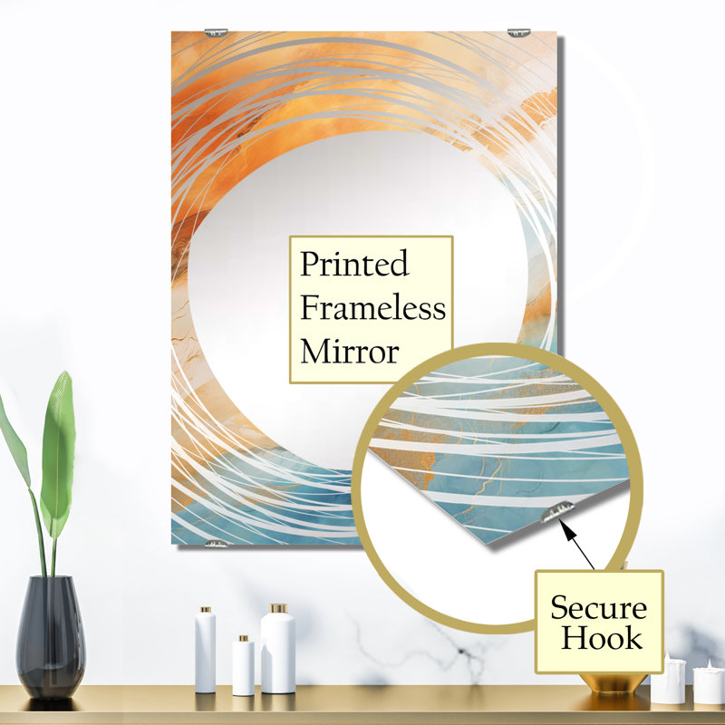 Miroir mural Flatley - Tachisme MIR136200, 32 po x 24 po