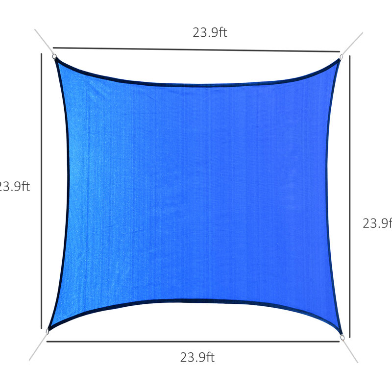 Auvent 24 'X Sun Shade, bleu - Blocs pour terrasse
