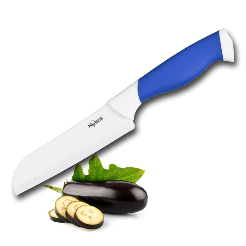 Couteau Santoku New Edge Cutlery 5 po, bleu