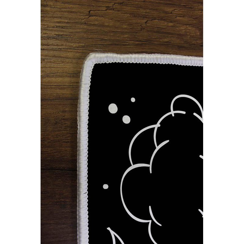 Stylish Woven Carpet, 100% Polyester, 4.0 x 5.9 Feet | 3D Digital Printing, Antibacterial, Non-Slip PVC Underside | Machine Washable, Pile Height: 0.3 Inches, Perfect for Living Room & Bedroom Decor
