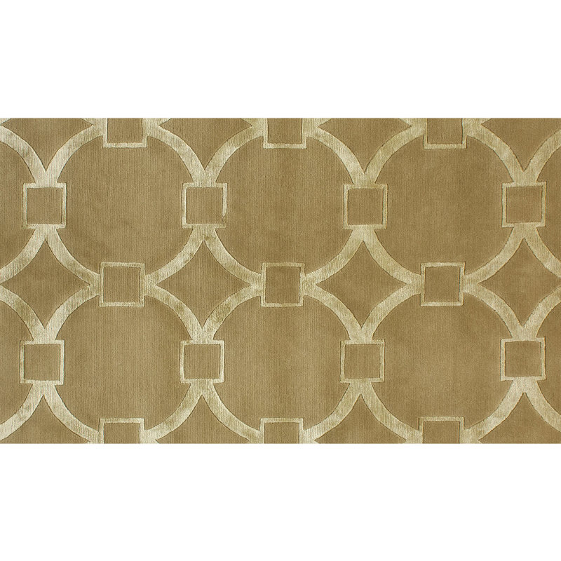 Ikat Area Rug in Amber, Rectangle 8' x 10'