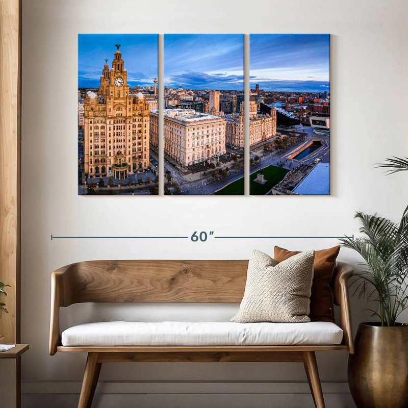 Paysage urbain de Manchester, H 32 po x l 50 po