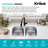 KRAUS Premier L Gauge Undermount 60/40 Stainless Steel Kitchen Sink-115303335-115303332
