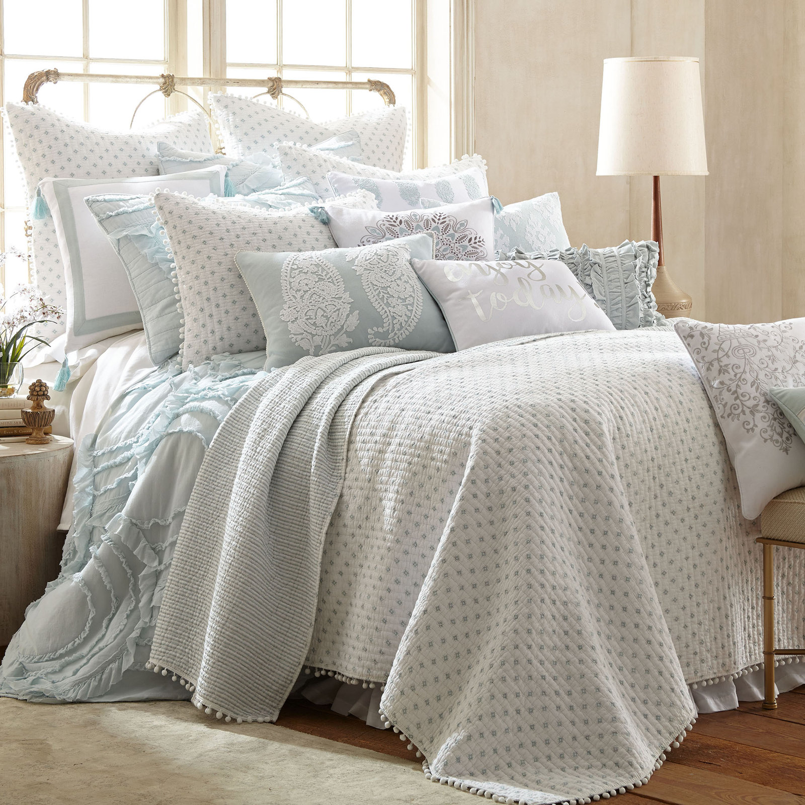 Cotton Quilt Set, Twin Quilt + Sham