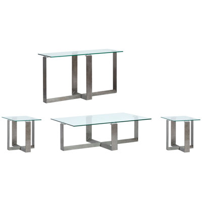 Mackinaw Rectangular Cocktail Table With 2 End Table And Sofa Table