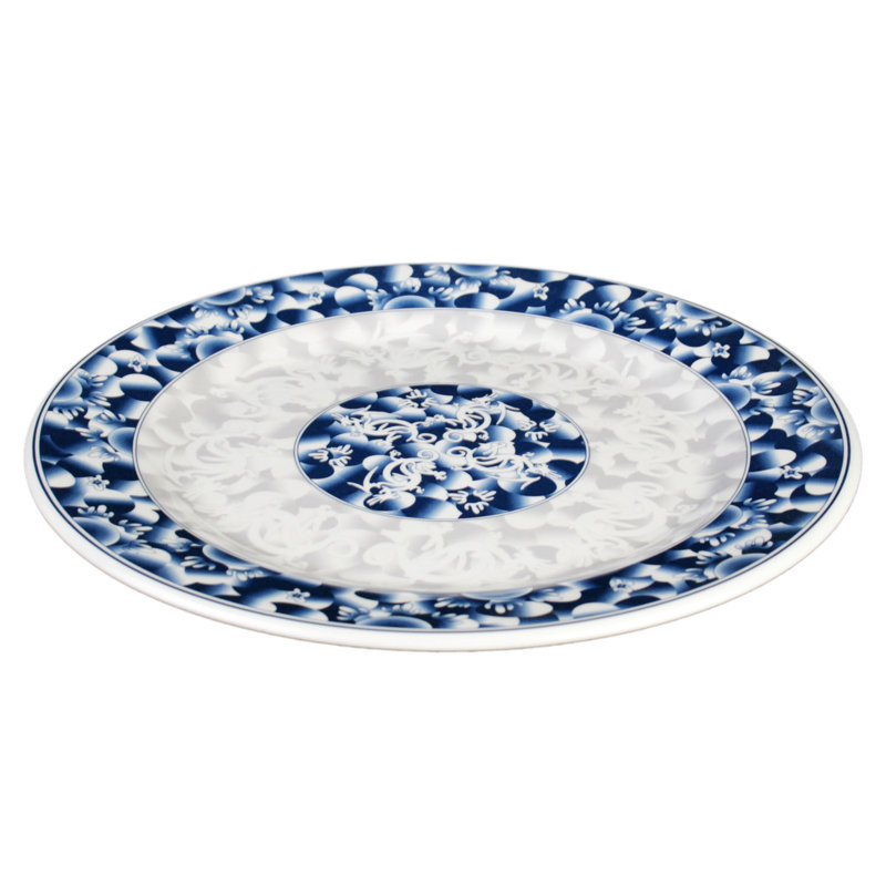 Dragon Melamine Floral Charger