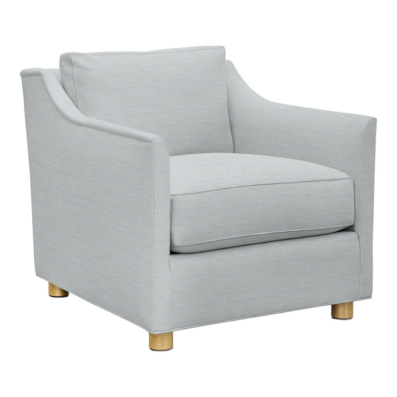 Newlin Armchair, Perigold Tres Chic Ice Blue