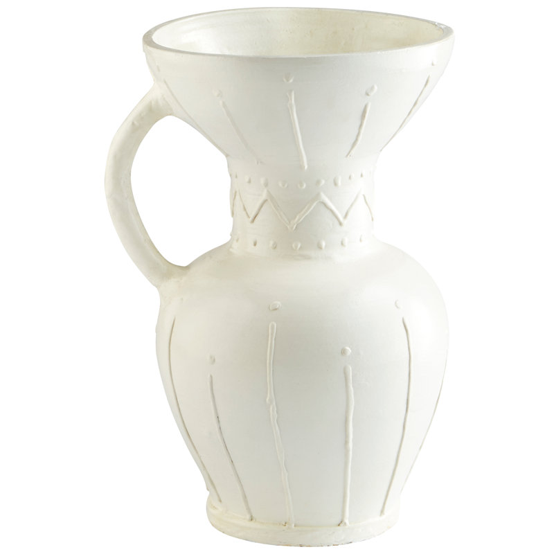 Ravine Terracotta Table Vase, 19" H x 12.5" W x 11" D 