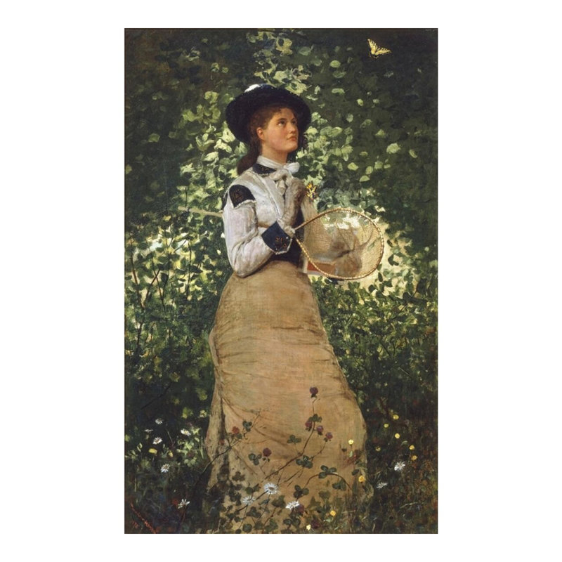«Butterflies» par Winslow Homer - Estampe numérique, H 20 po x l 16 po