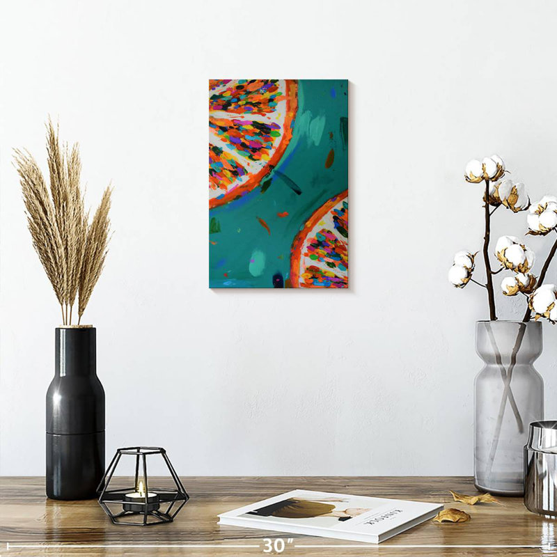 Yarlin Two Oranges, 12" H x 8" W