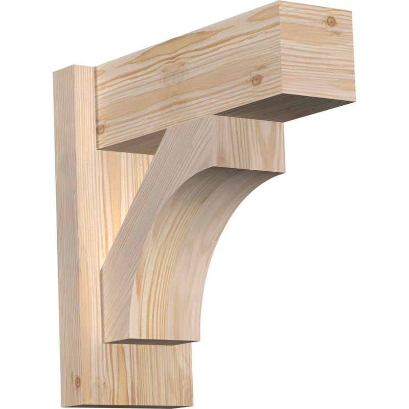 Westlake Block Outlooker, 14" H x 14" D, 6" W Douglas Fir (Rough Sawn)