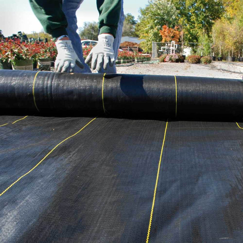 DeWitt Sunbelt Woven Weed Barrier Landscape Fabric Ground Cover, 1" H x 48" W x 3600" D