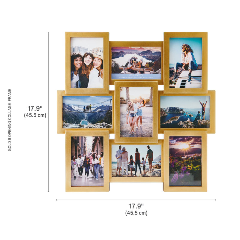 Melannco 9 Opening Photo Collage Frame