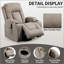 Fauteuil inclinable en polyuréthane PU à position infinie avec massage par vibration 8 points, chauffage lombaire et charge USB pour personnes âgées-1849063275