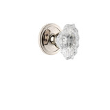 Grandeur Circulaire Rosette Double Dummy with Biarritz Crystal Door Knob