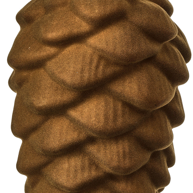 Ornement en forme de pomme de pin 10 "en plastique incassable 10 pièces, Brun