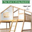 Lits superposés avec lits gigognes en bois Treehouse-266048373