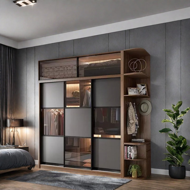 Modern Simple Glass Wardrobe