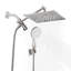 Adjustable 10" High Pressure Dual Shower Head with 5-Spray Handheld Shower-99187409