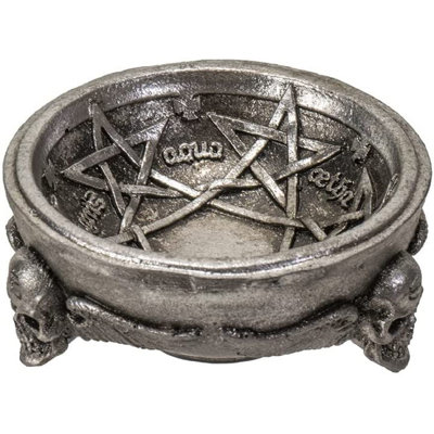 Tête de mort Trinx gothique ailé crépuscule Pentagramatron Supernatural tismans magiques Design rétro bibelot Pentagone Wicca sorcellerie occultant