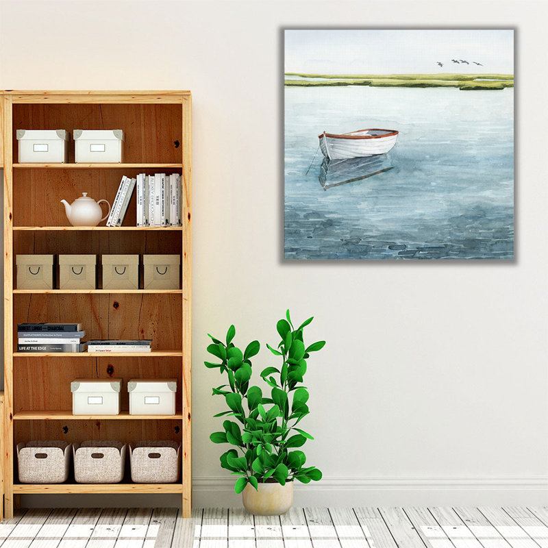 Anchored Bay I - reproduction d'art sur toile, H 40 po x l 40 po