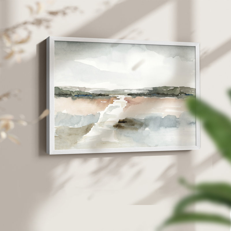 Coquillage - Montage III - reproduction encadrée, H 11 po x l 14 po, Blanc