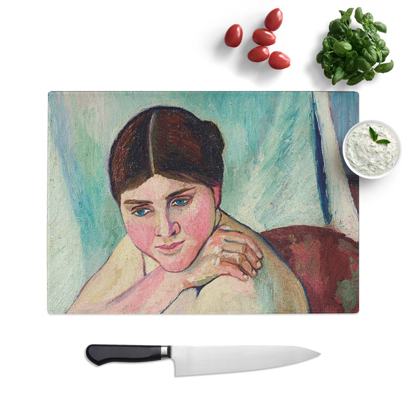 Portrait of Juliette by Suzanne Valadon Chopping Board, 0.4cm H x 28.5cm W x 39cm L