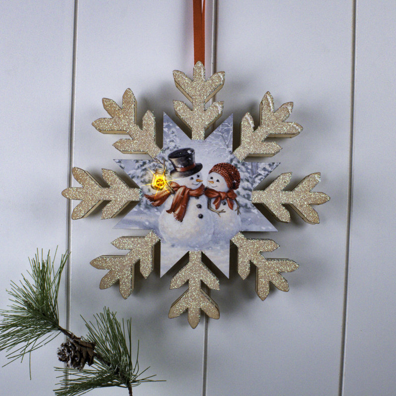 Snow Much in Love LED Wood Snowflake