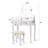 Oldfield 5 Drawer Makeup Vanity Set with Mirror-432082203