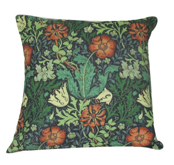 William Morris Floral Throw Pillow