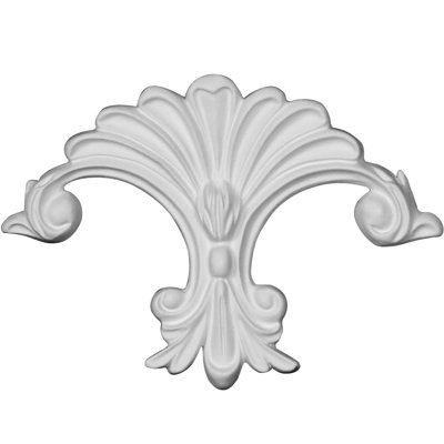 Scroll 4.5'' H x 6.38'' W x 0.62'' D Urethane Onlay Scroll