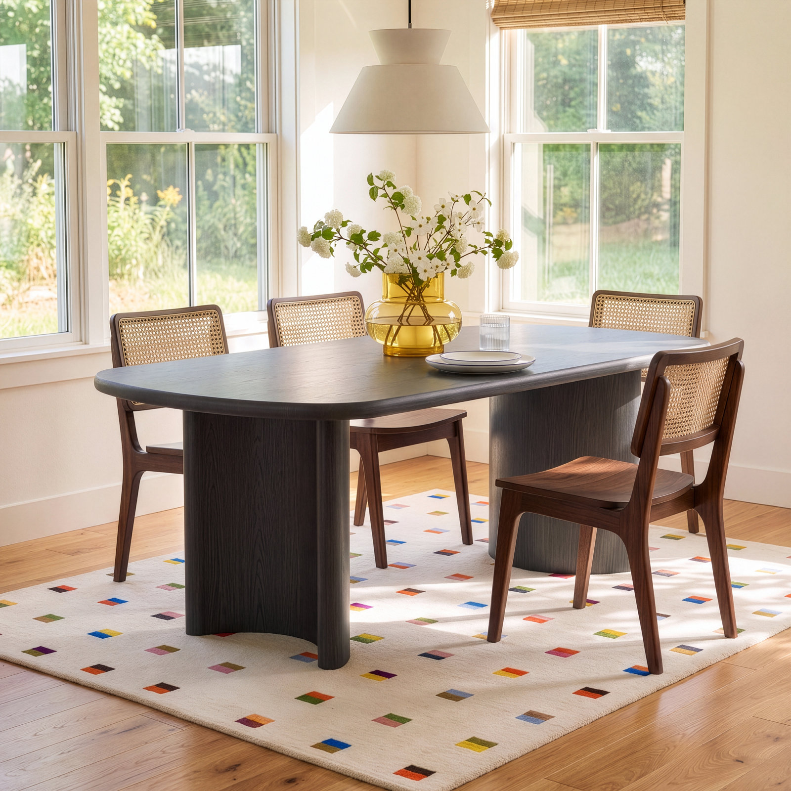 Circa 84" Dining Table, Black