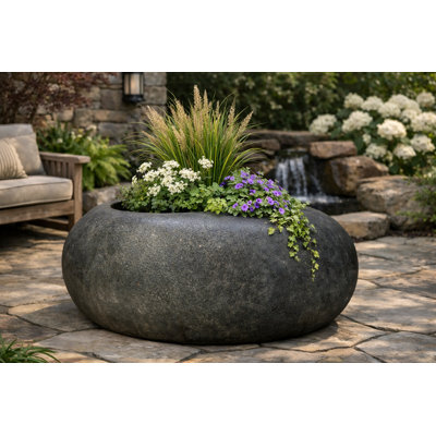 Jardinière légère 40 x 36 po - Sable gris