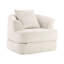 Fauteuil demi-tonneau d'appoint convertible surdimensionné rembourré-884801908