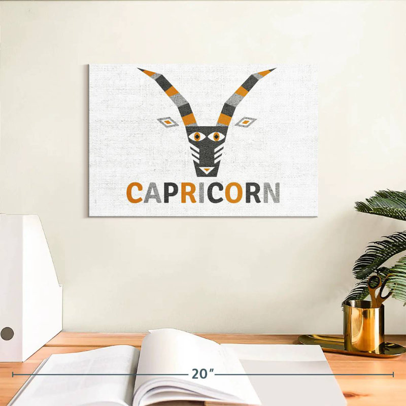 Capricorne géométrique Adella, H 8 po x l 12 po