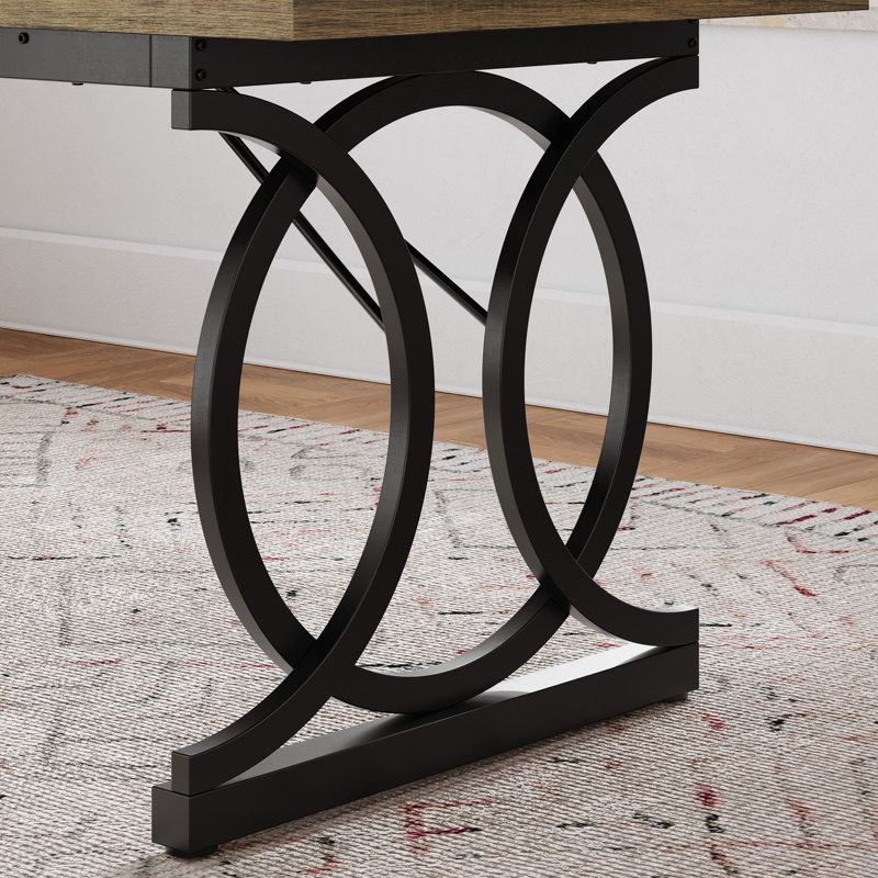 Dining Table For 6 People, Rectangular Large Dining Table for Kitchen, Dining Room